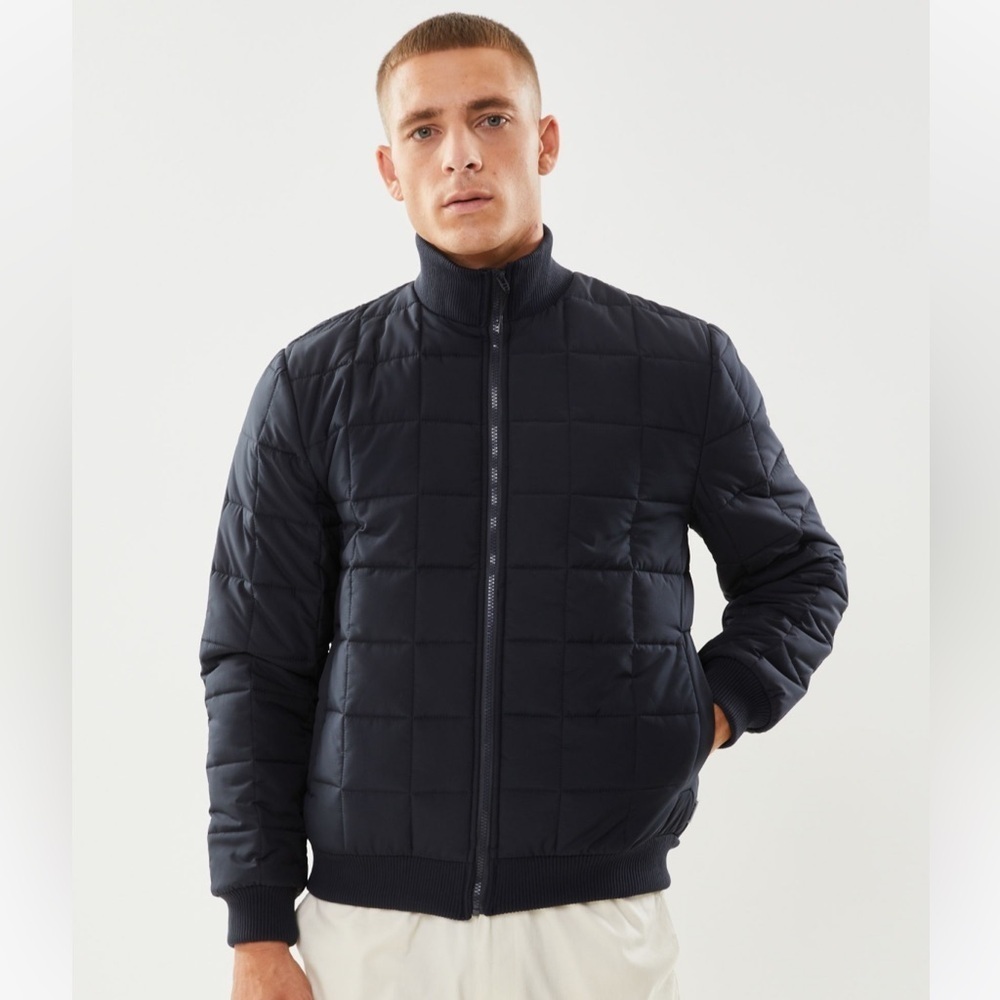 RAINS Liner High Neck Jacket Black NWT